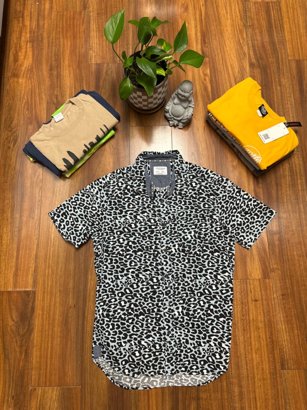 Sunrise Kingdom Leopard Print Button-Up🔵